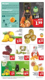 Gazetka promocyjna Marktkauf - Prospekt - Gazetka - ważna od 17.12 do 17.12.2022 - strona 8 - produkty: aktionspreis, ananas, auer, avocado, avocados, Birnen, clementinen, deka, eis, fleisch, frucht, früchte, fruchtfleisch, honig, Honigpomelo, kiwi, Kiwi Gold, kiwifruit, nuss, obst, Obst und Gemüse, Pomelo, reis, ring, rwe, Schal, Schale, tafeltrauben, Ti, tisch, trauben, und gemüse, wasser, ZTE