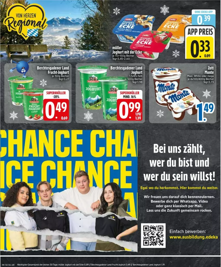 Aktueller Prospekt Edeka - Prospekte - von 08.12 bis 13.12.2025 - strona 8 - produkty: Becher, eis, frucht, joghur, joghurt, joghurt mit der ecke, LG, Müller, reis, Ti, ZTE