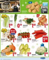 Gazetka promocyjna Edeka - Prospekte - Gazetka - ważna od 13.12 do 13.12.2025 - strona 4 - produkty: beutel, blume, blumen, blumenkohl, braun, butter, champignon, champignons, deka, eis, Kürbis, paprika, pflaume, pflaumen, reis, rispentomaten, Spitzpaprika, suppe, suppen, Ti, tomate, tomaten, zwiebel, zwiebeln
