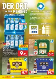 Gazetka promocyjna Netto Marken-Discount - Filial-Angebote - Gazetka - ważna od 24.06 do 24.06.2023 - strona 20 - produkty: alkohol, Alwa, apfel, Apfeldirektsaft, apfelsaft, auer, Bad, bestpreis, brunnen, direktsaft, discount, eis, elle, flasche, getränk, getränke, gin, kirsch, mineralwasser, natur, natürliches mineralwasser, ndk, reis, rwe, saft, Sport, stauden, Ti, wasser