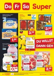 Gazetka promocyjna Netto Marken-Discount - Filial-Angebote - Gazetka - ważna od 24.06 do 24.06.2023 - strona 28 - produkty: almighur, almighurt, bestpreis, butter, Dr. Oetker, ehrmann, ehrmann almighurt, eis, joghur, joghurt, meggle, Nackensteak, nackensteaks, ndk, pizza, reis, schwein, schweine, schweinenacken, steak, steaks, Streichzart, Ti, wein, weine