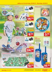 Gazetka promocyjna Netto Marken-Discount - Filial-Angebote - Gazetka - ważna od 24.06 do 24.06.2023 - strona 37 - produkty: angebot, asti, ball, batterie, bier, Biere, Brei, decke, eis, elle, Kinder, Leuchte, leuchten, Ria, ring, Schütze, Skateboard, Ti, tisch, wasser, ZTE