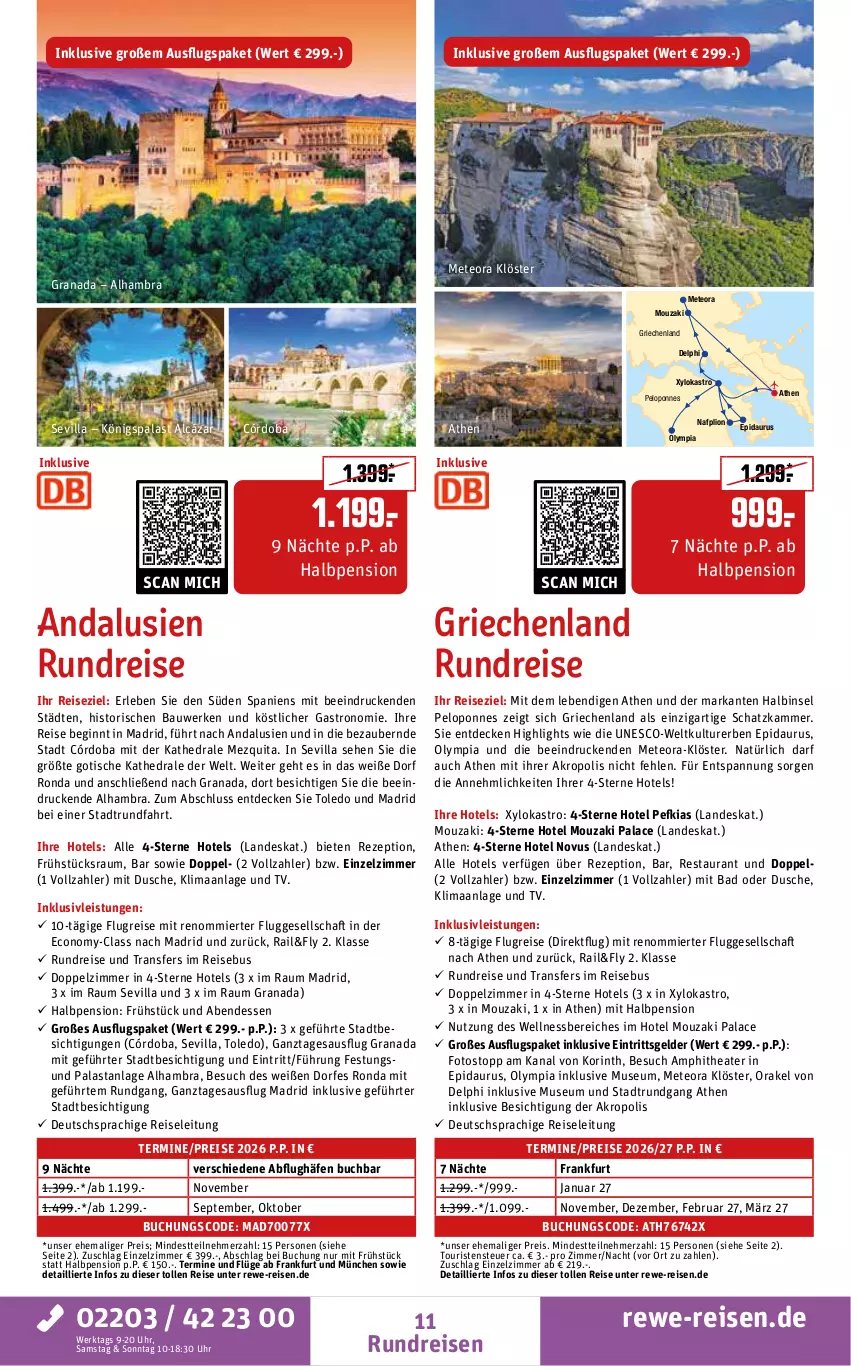 Aktueller Prospekt Rewe Reisen - Reiseprospekt - von 29.05 bis 26.06.2026 - strona 11 - produkty: Bad, Bau, buch, decke, deutschsprachige reiseleitung, dusche, eis, gin, grana, inklusivleistungen, lion, Rana, reis, rezept, Thea, Ti, tisch, uhr, wellnessbereich