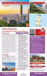 Gazetka promocyjna Rewe Reisen - Reiseprospekt - Gazetka - ważna od 26.06 do 26.06.2026 - strona 14 - produkty: Bad, buch, chia, decke, deutschsprachige reiseleitung, eis, elle, erde, HP, inklusivleistungen, Metro, Mode, natur, office, Pago, pril, rama, reifen, reis, reiseverlauf, rel, rum, rwe, Ti, tisch, uhr, wasser