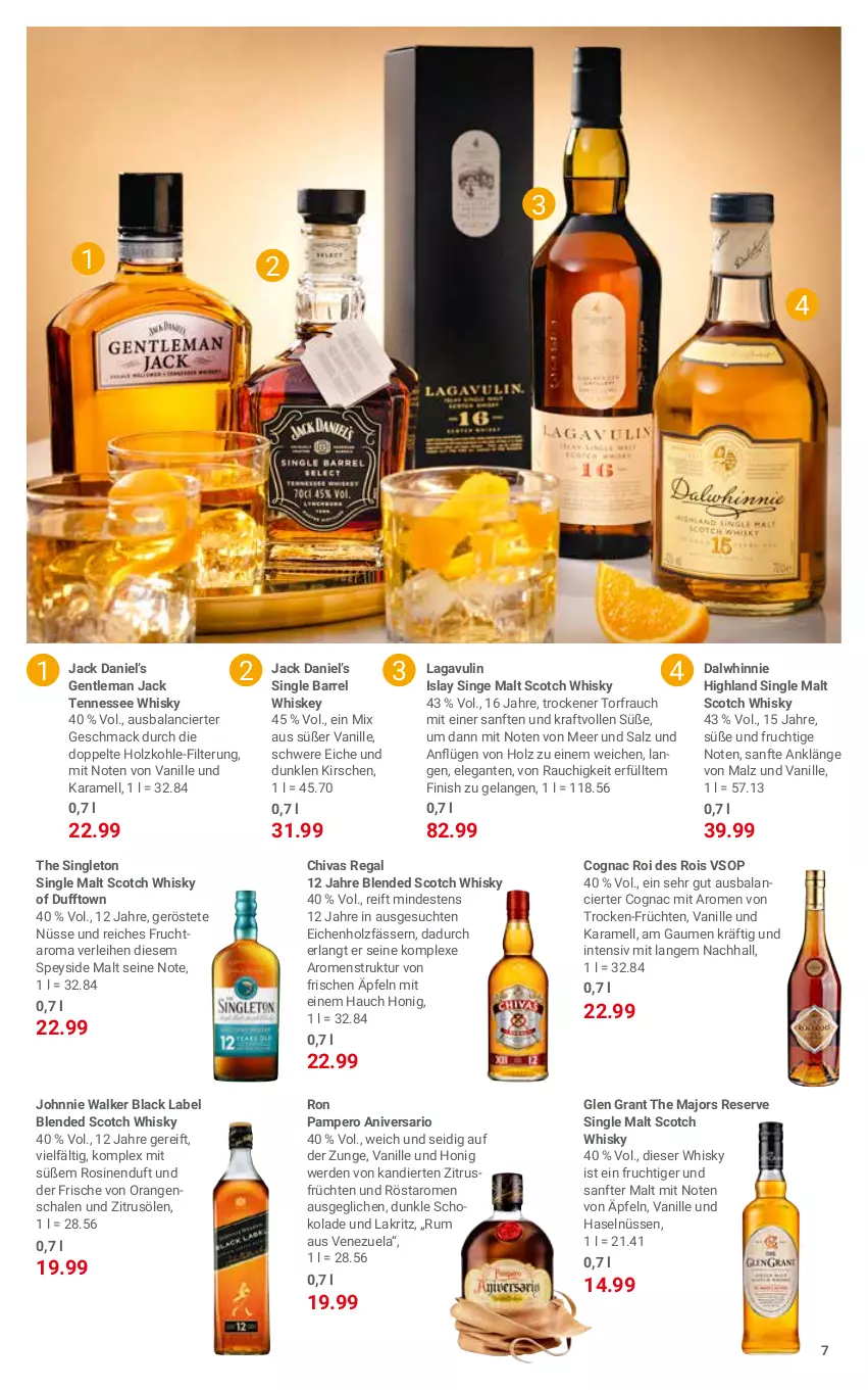 Aktueller Prospekt Globus - Prospekte - von 27.03 bis 08.04.2023 - strona 7 - produkty: black label, blended scotch, blended scotch whisky, Cognac, Elan, erde, Finish, frucht, früchte, früchten, Glen Grant, Holz, holzkohle, honig, jack daniel, Jack Daniel’s, johnnie walker, karamell, kirsch, kirsche, kirschen, kraft, lack, Lakritz, mac, malz, orange, orangen, Rauch, regal, rel, rum, salz, Schal, Schale, schoko, schokolade, scotch, scotch whisky, single malt, Ti, usb, vanille, whiskey, whisky