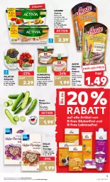 Gazetka promocyjna Kaufland - Gazetka - ważna od 07.09 do 07.09.2022 - strona 3 - produkty: activia, angebot, angebote, antipasti, aoste stickado, asti, aufstrich, Becher, bio, brot, brotaufstrich, cerealien, danone, danone activia, eis, frucht, gurke, gurken, hafer, kölln, milch, natur, porridge, salami, Schwartau, snack, stickado, Ti