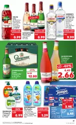 Gazetka promocyjna Kaufland - Gazetka - ważna od 07.09 do 07.09.2022 - strona 39 - produkty: alkohol, Alwa, angebot, angebote, bier, dry gin, ecco, flasche, flüssigseife, frucht, fruchtsaft, fruchtsecco, gin, gordon, gordon's, Kuschelweich, london dry, london dry gin, mineralwasser, olive, palmolive, rotkäppchen, saft, Seife, sekt, Staropramen, Tasche, taschen, taschentücher, Tempo, Ti, tücher, volvic, wasser, weichspüler