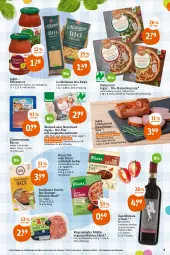 Gazetka promocyjna Tegut - Angebote der Woche - Gazetka - ważna od 23.04 do 23.04.2022 - strona 3 - produkty: alkohol, angebot, angebote, bacon, beutel, bio, bioland, blume, blumen, bolognese, chia, chianti, dekoration, eier, eis, flasche, fleisch, fleischkäse, Frühstücksspeck, getränk, getränke, isana, Käse, knorr, knorr fix, landprimus, natur, naturland, Ofen, pasta, pizza, rotwein, rügenwalder, rügenwalder mühle, sana, sauce, soja, sonnenblume, sonnenblumen, spaghetti, spaghetti bolognese, Speck, steinofen, Ti, wein