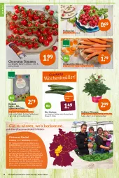 Gazetka promocyjna Tegut - Angebote der Woche - Gazetka - ważna od 23.04 do 23.04.2022 - strona 4 - produkty: angebot, angebote, Bau, bio, bioland, dekoration, eis, Elan, Erdbeerpflanze, erde, gurke, gurken, kartoffel, kartoffeln, lebensmittel, LG, möhren, natur, papier, Papiertüte, pflanze, pflanzen, radieschen, reis, Schal, Schale, speisekartoffeln, Ti, Tiere, tomate, tomaten, topf, Tüte