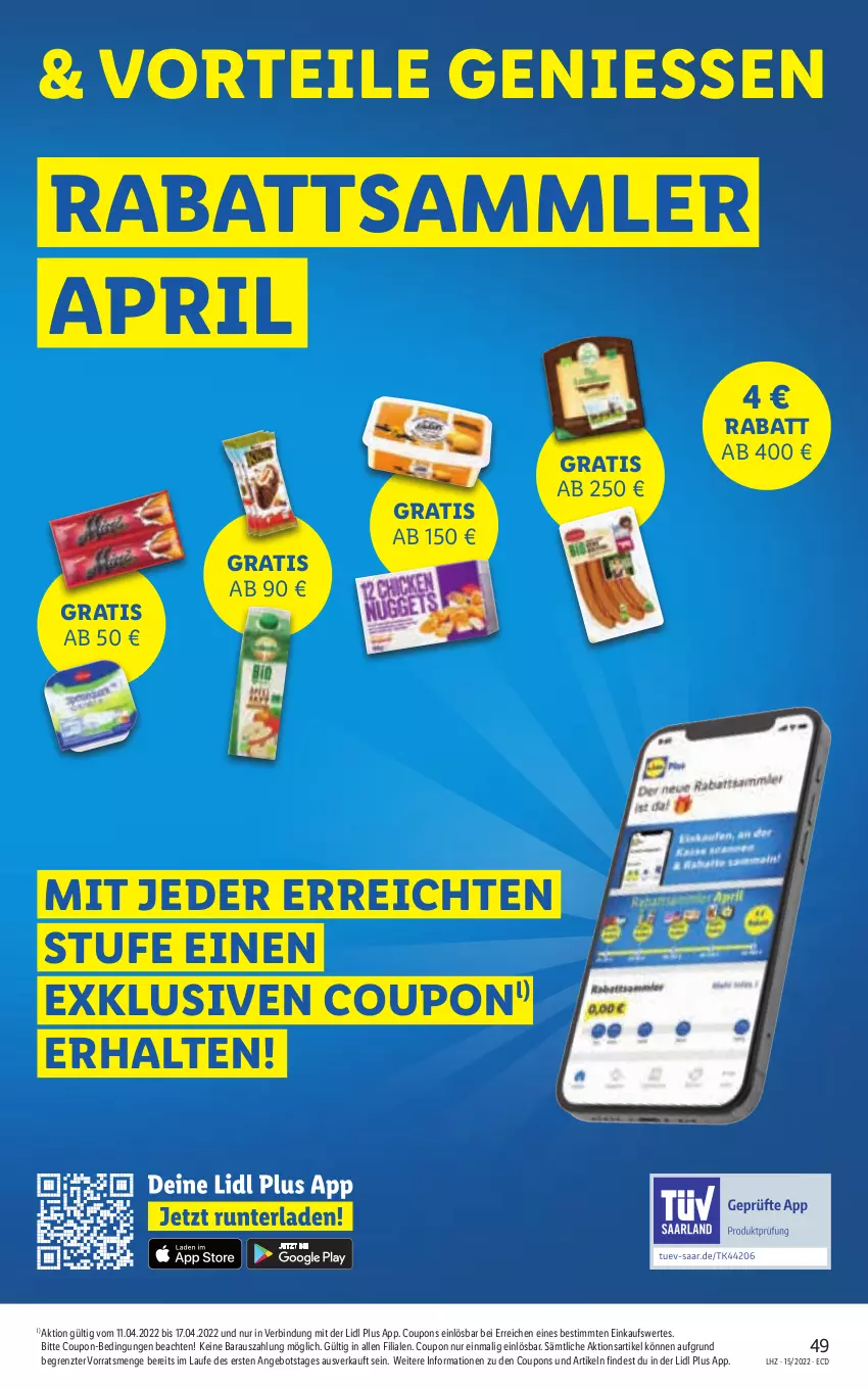 Aktueller Prospekt Lidl - Aktionsprospekt - von 11.04 bis 16.04.2022 - strona 49 - produkty: angebot, coupon, coupons, pril, Ti, ZTE