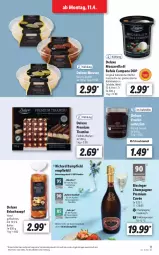 Gazetka promocyjna Lidl - Aktionsprospekt - Gazetka - ważna od 16.04 do 16.04.2022 - strona 11 - produkty: alkohol, angebot, aufstrich, butter, champagne, champagner, cuvée, di bufala, eis, elle, frucht, gin, milch, mousse, mozzarella, reis, rel, salz, teller, Ti, tiramisu, wein, ZTE