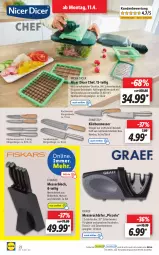 Gazetka promocyjna Lidl - Aktionsprospekt - Gazetka - ważna od 16.04 do 16.04.2022 - strona 22 - produkty: bambus, Behälter, edelstahl, ernesto, fiskars, Holz, küche, Küchen, latte, messer, messerblock, Messerset, ndk, rwe, salat, Schal, Schale, Ti