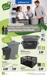 Gazetka promocyjna Lidl - Aktionsprospekt - Gazetka - ważna od 16.04 do 16.04.2022 - strona 36 - produkty: Abfalleimer, aqua, AquaPur, asti, decke, Deckel, eimer, eis, Klappbox, korb, leimer, ndk, reis, Schal, Schale, Ti, Wanne, wäschekorb