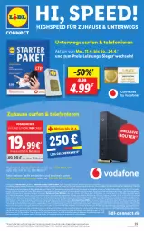 Gazetka promocyjna Lidl - Aktionsprospekt - Gazetka - ważna od 16.04 do 16.04.2022 - strona 39 - produkty: angebot, Astra, Bad, Bau, braun, Brei, buch, decke, dell, eis, elle, erde, fritz, gsw, gutschein, LG, Mode, Rauch, reis, ring, Router, rwe, spee, Surf, telefon, Ti, usb, vodafone, ZTE