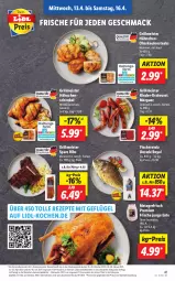 Gazetka promocyjna Lidl - Aktionsprospekt - Gazetka - ważna od 16.04 do 16.04.2022 - strona 41 - produkty: bratwurst, discount, Dorade, dorade royal, eis, ente, fisch, fische, Fischer, Geflügel, gewürz, grill, hähnchenschenkel, henkel, lebensmittel, mac, Meister, monitor, obst, Obst und Gemüse, preisvorteil, pril, reis, rezept, rezepte, rind, rinder, schenkel, spare ribs, steak, steaks, Ti, und gemüse, wurst