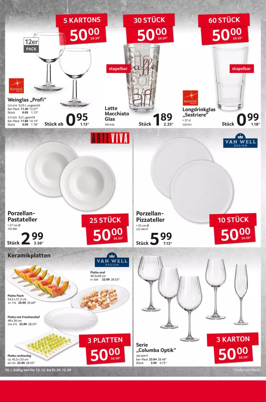 Aktueller Prospekt Selgros - Non Food - von 12.12 bis 24.12.2024 - strona 10 - produkty: ACC, chia, elle, früchte, latte, mac, macchiato, pasta, pizza, rel, teller, Ti, tuc, wein