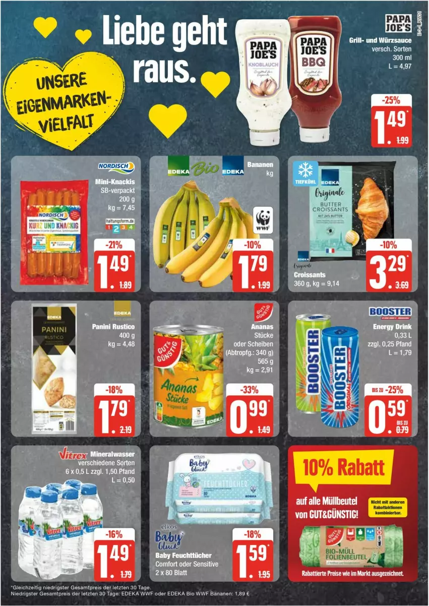 Aktueller Prospekt Edeka - Prospekte - von 29.07 bis 03.08.2024 - strona 3 - produkty: beutel, bio, deka, edeka bio, eier, eis, ente, grill, müllbeutel, Papa Joe's, reis, sauce, Ti, würzsauce, ZTE