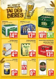 Gazetka promocyjna Edeka - Prospekte - Gazetka - ważna od 03.08 do 03.08.2024 - strona 18 - produkty: axe, bier, budweiser, carlsberg, corona, corona extra, coupon, deka, eis, gin, jever, jever pilsener, mönchshof, nuss, pils, pilsener, premium pils, reis, Ti, tyskie, ZTE