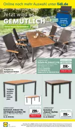 Gazetka promocyjna Lidl - Gartenmagazin 2022 - Gazetka - ważna od 15.05 do 15.05.2022 - strona 12 - produkty: angebot, Bank, Brei, dell, eis, elle, Garten, gartenbank, gartenmöbel, gartentisch, Holz, HP, klappsessel, latte, LG, möbel, Mode, ndk, reis, sessel, Stühl, Ti, tisch, tischplatte, ZTE