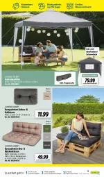 Gazetka promocyjna Lidl - Gartenmagazin 2022 - Gazetka - ważna od 15.05 do 15.05.2022 - strona 15 - produkty: auer, Garten, kissen, korb, ndk, Palette, pavillon, Rückenkissen, sitzkissen, Tasche, Ti, tragetasche