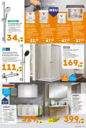Gazetka promocyjna - Gazetka - ważna od 06.09 do 06.09.2025 - strona 3 - produkty: ACC, accessoires, armatur, Bad, batterie, Bau, brause, brauseschlauch, eimer, garnitur, handbrause, hochglanz, kleber, küche, lack, Leuchte, Mett, möbel, Reinigung, schlauch, Schrank, spiegel, spiegelschrank, thermostat, Ti, tisch, Wanne, waschtisch
