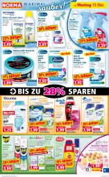 Gazetka promocyjna Norma - Norma - Gazetka - ważna od 20.05 do 20.05.2024 - strona 9 - produkty: Apple, auer, bio, biozidprodukte, blume, blumen, Blüte, Cap, citrus, Discreet, duschgel, eis, flasche, glaskeramik, insektenschutz, lavendel, lebensmittel, Liege, limette, Lotion, Mett, minze, orchidee, Rauch, reifen, reiniger, rwe, Schere, Schmetterling, sekt, shampoo, Sport, sprühflasche, tee, Teelicht, teelichte, Textilerfrischer, Ti, Waschlotion, waschmaschine, waschmaschinen