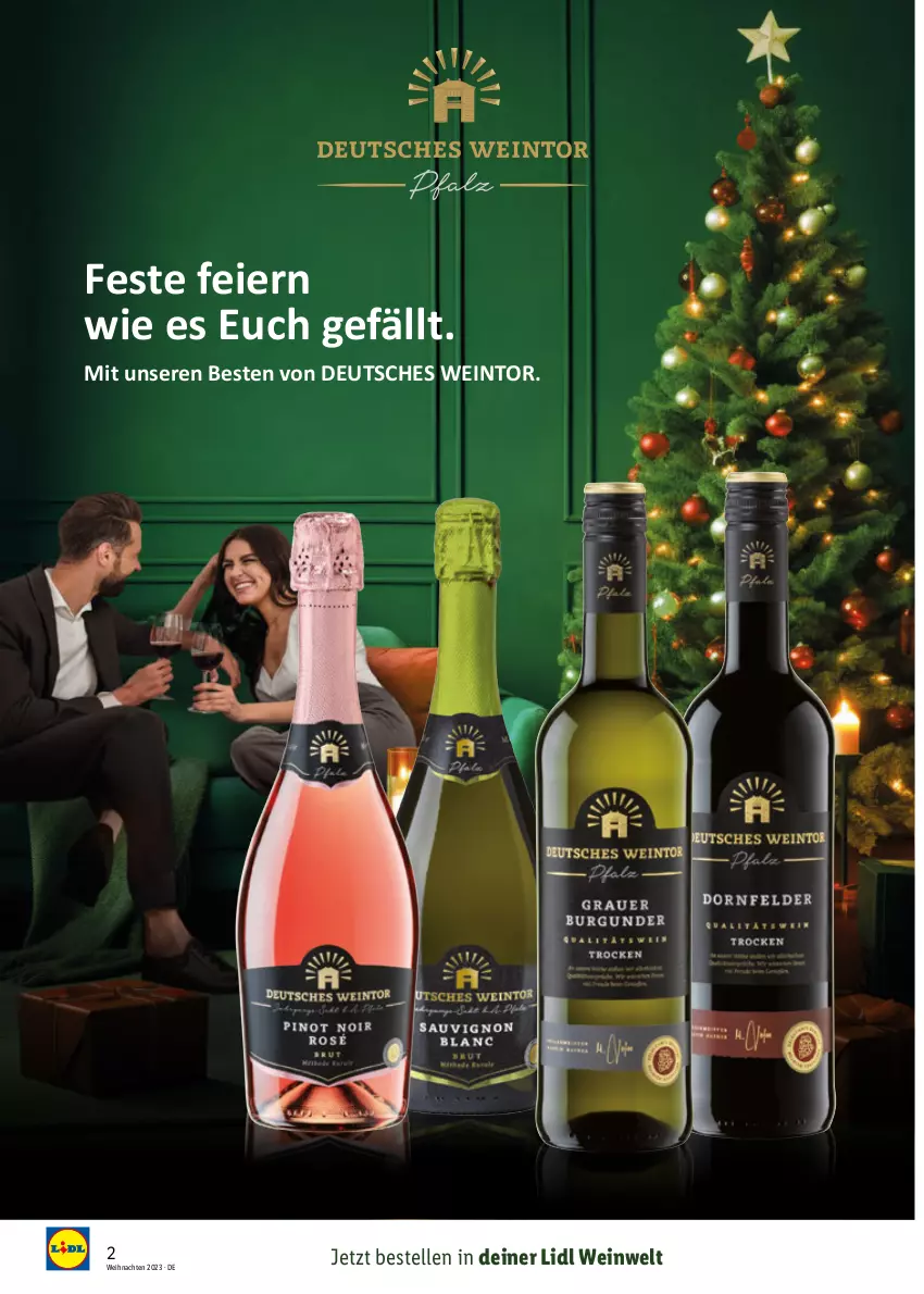 Aktueller Prospekt Lidl - Wein Entkorkt - von 09.11 bis 31.12.2023 - strona 2 - produkty: decke, eier, elle, magazin, weihnachten, wein