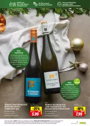 Gazetka promocyjna Lidl - Wein Entkorkt - Gazetka - ważna od 31.12 do 31.12.2023 - strona 11 - produkty: auto, bio, burgunder, chardonnay, cuvée, eis, elle, frucht, grapefruit, gutschein, korb, LG, ndk, nuss, obst, riesling, spirituosen, Ti, tisch, versandkostenfrei, weihnachten, wein, weine, Weißburgunder, Weißwein