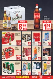 Gazetka promocyjna Edeka - Angebote der Woche - Gazetka - ważna od 02.04 do 02.04.2022 - strona 17 - produkty: alkohol, Alwa, bier, budweiser, coca-cola, cola, drink, eis, erdinger, fanta, flasche, frucht, gerolsteine, gerolsteiner, limo, limonade, mineralwasser, natur, Nestea, orange, orangen, orangensaft, pet-flasche, pils, pilsener, radler, rel, saft, steiner, Sternburg, Ti, veltins, veltins pilsener, vita, Vita C, warsteiner, wasser