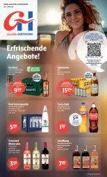 Gazetka promocyjna Getraenke Hoffmann - Prospekte - Gazetka - ważna od 06.09 do 06.09.2025 - strona 1 - produkty: Alwa, angebot, angebote, apfel, Bad, Bad Liebenwerda, berliner, coca-cola, cola, decke, eis, flasche, flaschenöffner, freixenet, grana, granatapfel, kirsch, Kirschlikör, likör, mineralwasser, natur, natur radler, natürliches mineralwasser, nuss, pils, pilsner, Push-up, radler, Rana, reis, Ti, wasser