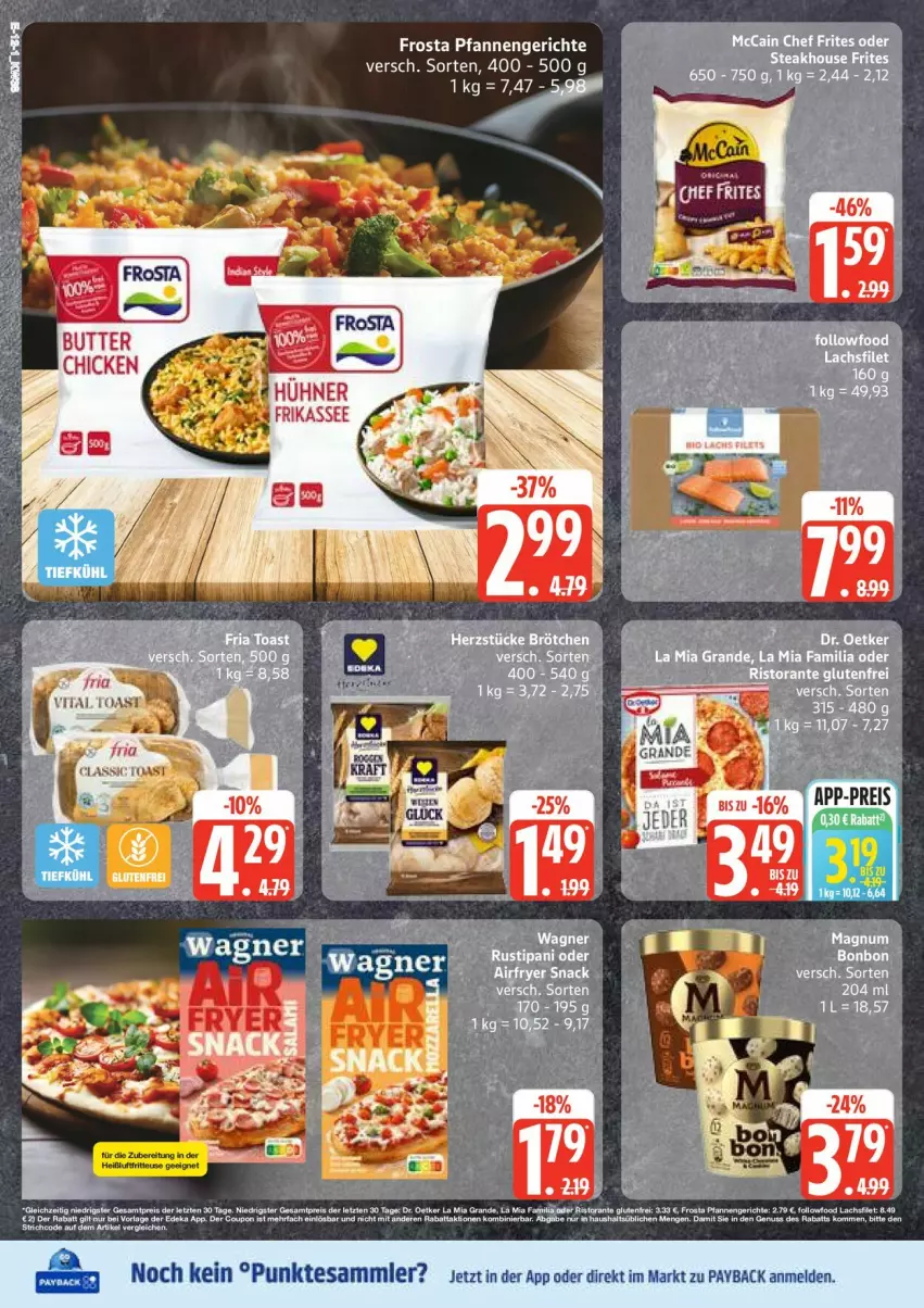 Aktueller Prospekt Edeka - Prospekte - von 15.09 bis 20.09.2025 - strona 12 - produkty: frosta, payback, pfanne, pfannen, tesa, Ti, toast, vita