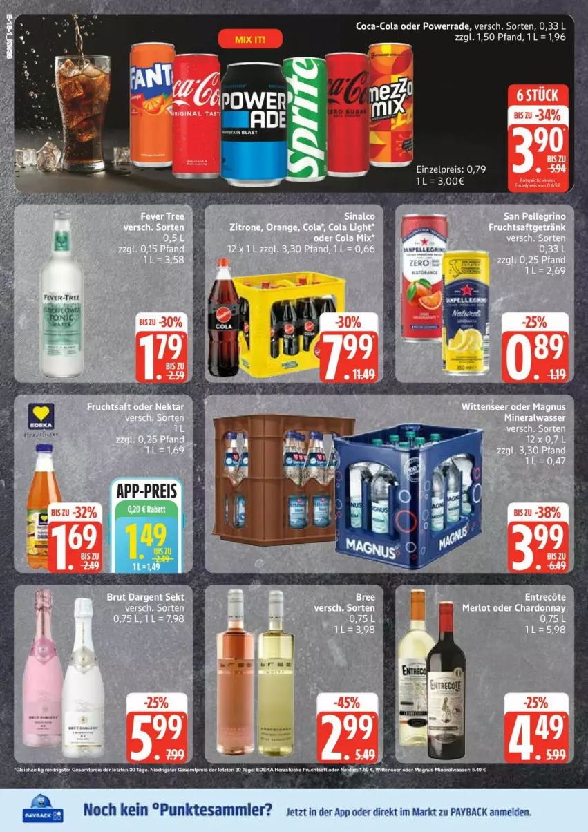 Aktueller Prospekt Edeka - Prospekte - von 15.09 bis 20.09.2025 - strona 18 - produkty: coca-cola, cola, eis, payback, reis, rel, tesa