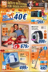 Gazetka promocyjna Expert Bonn - Prospekte - Gazetka - ważna od 23.12 do 23.12.2022 - strona 1 - produkty: akku, akku-handstaubsauger, aktionspreis, angebot, Armband, asus, batterie, bürste, dvb, DVB-T, Dyson, eis, elle, erde, GPS, gutschein, gutscheine, handstaubsauger, mastercard, nintendo, Nintendo Switch, notebook, reis, rwe, Smart Bluetooth, Spielkonsole, Sport, ssd, staubsauger, teller, Ti, tisch, tuner, uhd, VivoBook