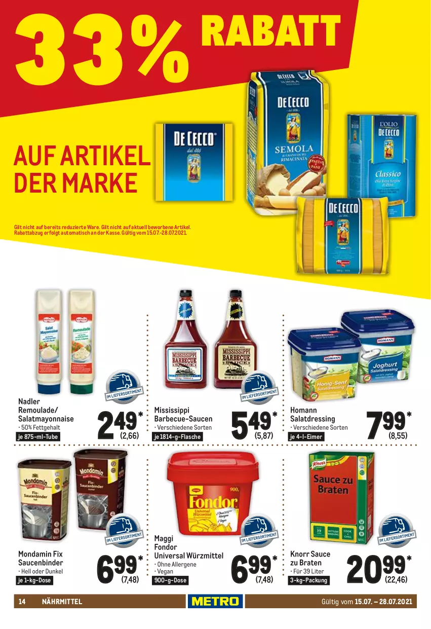 Aktueller Prospekt Metro - GastroJournal - von 15.07 bis 28.07.2021 - strona 14