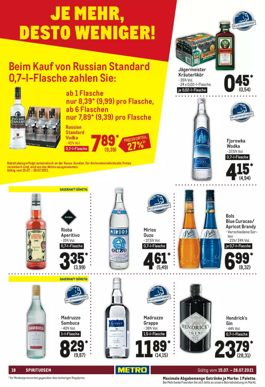 Aktueller Prospekt Metro - GastroJournal - von 15.07 bis 28.07.2021 - strona 18