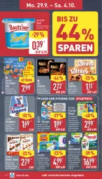 Gazetka promocyjna Aldi Nord - Von Montag - Gazetka - ważna od 04.10 do 04.10.2025 - strona 8 - produkty: aldi, angebot, angebote, aus der tiefkühlung, Bau, Becher, bio, eis, elle, ente, ferrero, flasche, Kinder, kinder bueno, knoppers, kraft, nuii, persil, piccolinis, Rauch, reiniger, reis, riegel, rwe, senf, stieleis, storck, swiffer, teller, Ti, toffifee, wagner, waschmittel, wc-reiniger