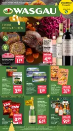 Gazetka promocyjna Wasgau - Gazetka - ważna od 28.12 do 28.12.2024 - strona 1 - produkty: alkohol, angebot, angebote, arla, auer, beutel, bio, bitburger, Brei, brut, burger, butter, chio chips, chips, doppio passo, eis, elle, espresso, flasche, fleisch, grill, grillo, jacobs, Kærgården, karlsberg, Käse, Le Rustique, mac, mw-flasche, natur, nespresso, omega, passo, reis, riesling, rind, rinder, rinder-rouladen, rouladen, salz, sekt, sim, tassimo, Ti, weihnachten, wein