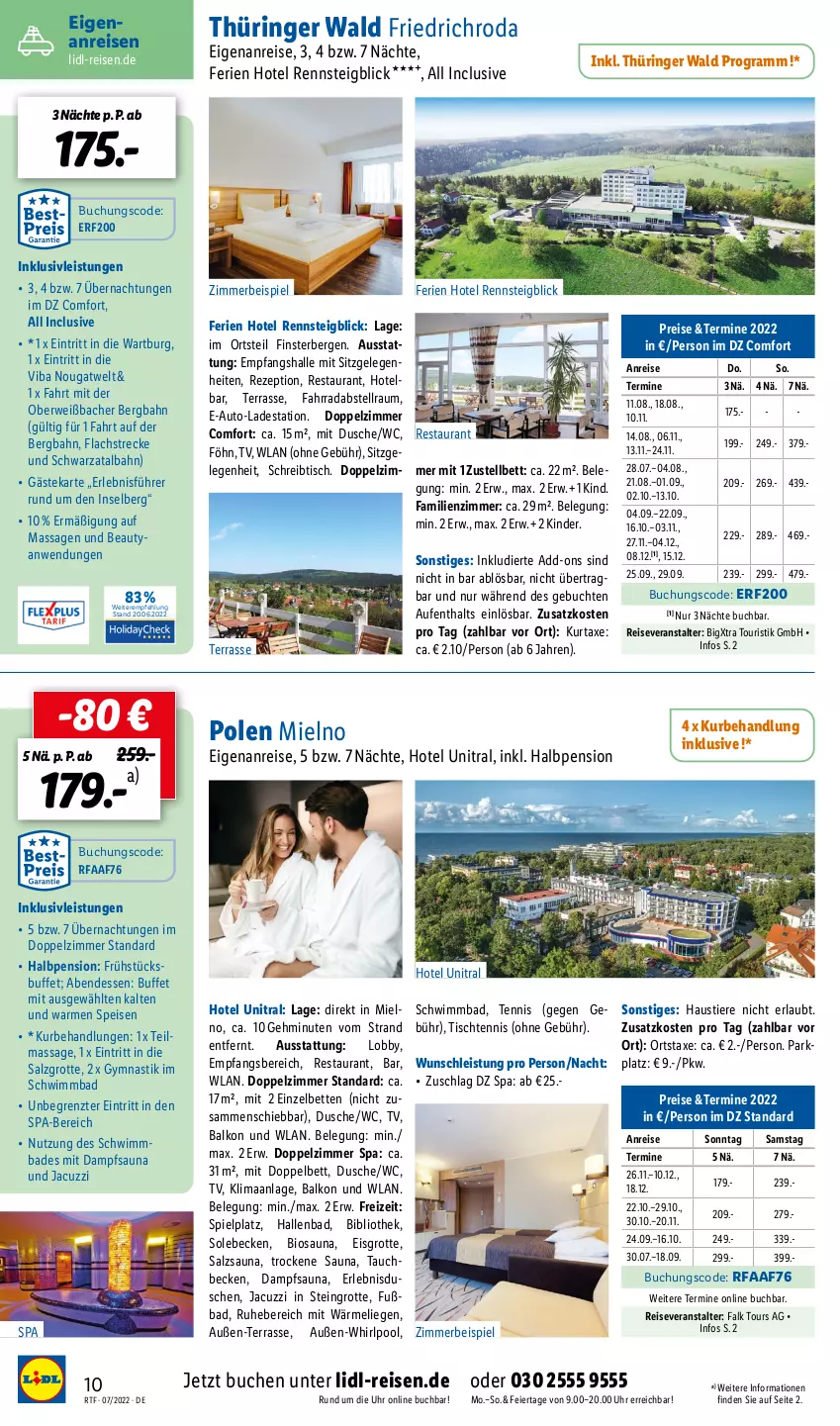 Aktueller Prospekt Lidl - Themenflyer Juli 2022 - von 13.07 bis 14.09.2022 - strona 10 - produkty: asti, aust, auto, axe, Bad, bett, Betten, bio, buch, dusche, eier, eis, Fahrrad, inklusivleistungen, Kinder, kurtaxe, lachs, Liege, pool, reis, reiseveranstalter, rezept, ring, rwe, salz, schreibtisch, Stier, Ti, Tiere, tisch, uhr, Whirlpool, zimmerbeispiel, ZTE