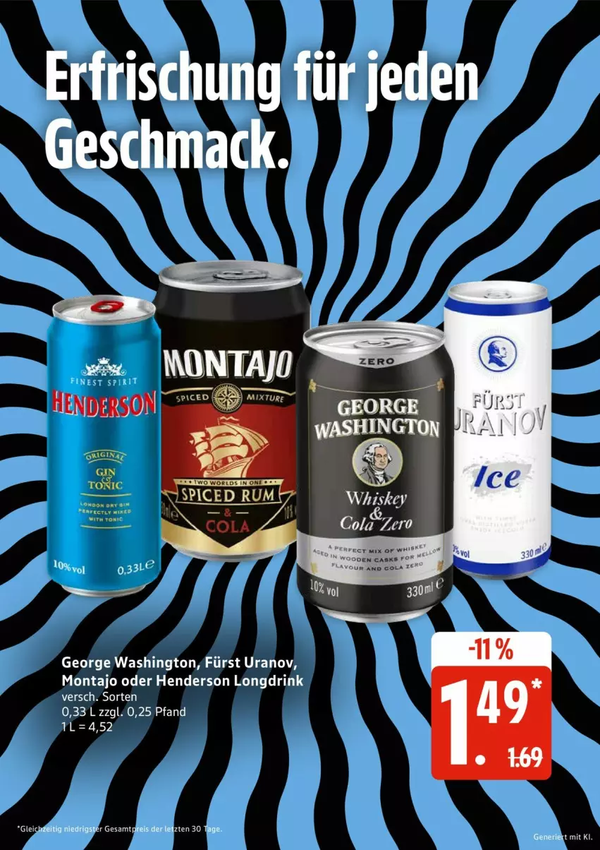 Aktueller Prospekt Edeka - Prospekte - von 28.09 bis 03.10.2026 - strona 22 - produkty: drink, enders, gin, mac, whiskey