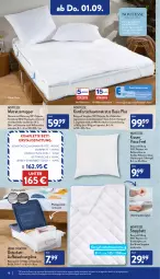 Gazetka promocyjna Aldi Nord - Aldi-Aktuell - Gazetka - ważna od 03.09 do 03.09.2022 - strona 18 - produkty: aufbewahrungsbox, Bau, baumwolle, bett, Betttuch, bettwäsche, decke, Deckel, Ganzjahresbett, gin, jersey-spannbetttuch, kissen, komfortschaummatratze, Laufen, Liege, matratze, matratzen, Matratzentopper, reine baumwolle, Ria, Schaummatratze, spannbetttuch, steppbett, Ti, topper, tuc, wolle, ZTE