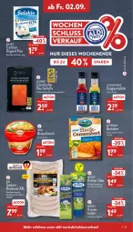 Gazetka promocyjna Aldi Nord - Aldi-Aktuell - Gazetka - ważna od 03.09 do 03.09.2022 - strona 29 - produkty: aldi, Alpenhain, aufstrich, Becher, braten, bratwurst, brot, brotaufstrich, buch, butter, cin, dip, essig, feta, flasche, gin, grill, Holz, Käse, kräuter, kräuterbutter, kräutern, lachs, meggle, Popp, Räucherlachs, salakis, schott, Spezi, Ti, tisch, wurst