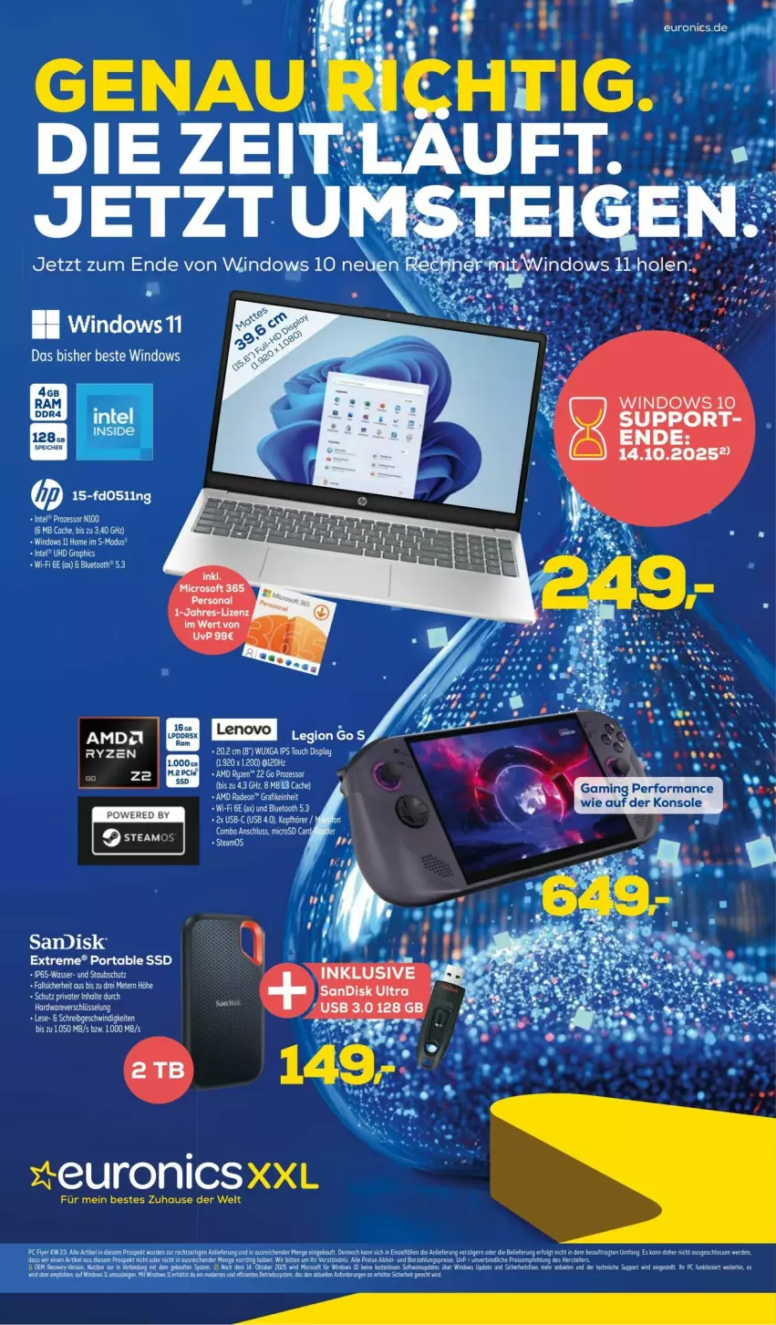 Aktueller Prospekt Euronics - Prospekte - von 04.06 bis 15.06.2025 - strona 1 - produkty: Brei, lenovo, ryzen, ssd, tee