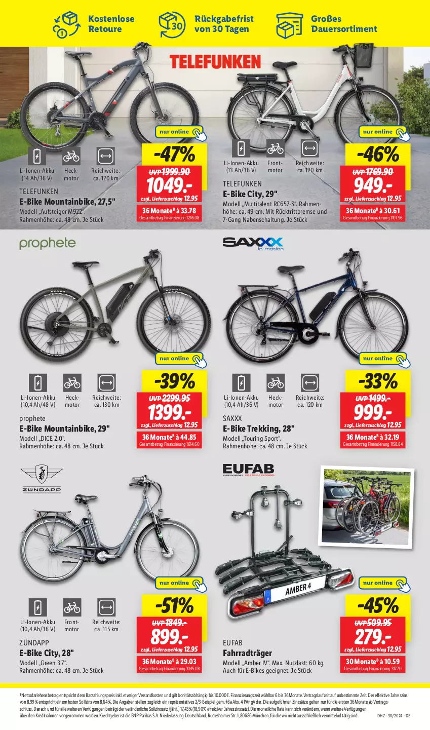 Aktueller Prospekt Lidl - Aktionsprospekt - von 22.07 bis 27.07.2024 - strona 27 - produkty: akku, Amber, auer, dell, E-Bike, E-Bikes, eimer, eis, elle, erde, eufab, Fahrrad, Mode, Mountainbike, ndk, prophete, reis, ring, rücktrittbremse, Schal, Sport, telefunken, Ti