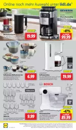 Gazetka promocyjna Lidl - Aktionsprospekt - Gazetka - ważna od 27.07 do 27.07.2024 - strona 38 - produkty: angebot, angebote, bosch, Cap, cappuccino, cin, eis, elle, ernesto, espresso, filterkaffee, Gläser, ilag, kaffee, kaffeemaschine, Kaffeetassen, küche, Küchen, küchenmaschine, latte, LG, Mastu, mikrowelle, milch, milchaufschäumer, ndk, reis, rel, rotwein, Rührschüssel, Schal, Schale, schüssel, sekt, severin, silvercrest, spülmaschinen, tasse, telefon, Ti, timer, uhr, wasser, wein, Weißwein, Weißweinglas