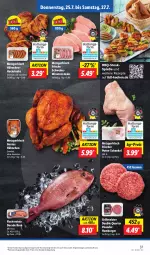 Gazetka promocyjna Lidl - Aktionsprospekt - Gazetka - ważna od 27.07 do 27.07.2024 - strona 49 - produkty: angebot, burger, Dorade, eis, fisch, fische, Fischer, gewürz, grill, hamburger, henkel, Meister, minutensteaks, preisvorteil, pute, reis, rezept, rezepte, schenkel, schwein, schweine, steak, steaks, Ti, wein, weine, ZTE
