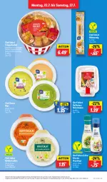 Gazetka promocyjna Lidl - Aktionsprospekt - Gazetka - ważna od 27.07 do 27.07.2024 - strona 5 - produkty: angebot, blätterteig, chicken nuggets, coupon, dip, dressing, eis, fleisch, fleischsalat, frischkäse, kartoffel, Käse, nuggets, salat, salate, Tasche, Ti, Yo, ZTE