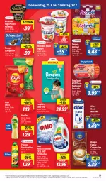 Gazetka promocyjna Lidl - Aktionsprospekt - Gazetka - ważna od 27.07 do 27.07.2024 - strona 51 - produkty: actimel, alpro, angebot, auer, baby-dry, Bau, Bauer, Cap, cappuccino, chips, cin, coupon, danone, drink, ehrmann, eis, elle, fisch, frucht, fuzetea, joghur, joghurt, krüger, Nektar, pampers, pfanne, Pfanner, pudding, reis, rum, salat, saupiquet, schogetten, teller, thunfisch, Thunfischsalat, Ti, vollwaschmittel, waschmittel, ZTE