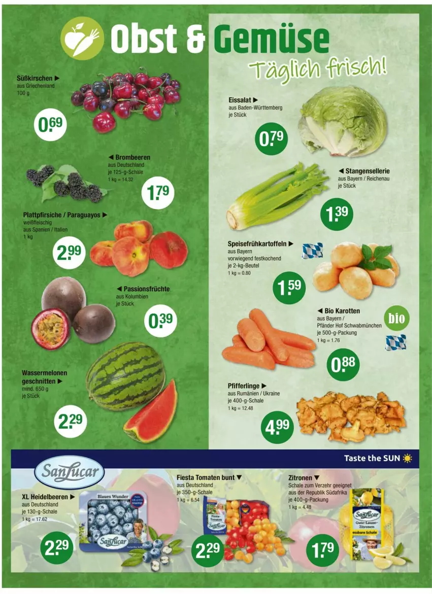 Aktueller Prospekt Vmarkt - Prospekte - von 07.08 bis 13.08.2025 - strona 4 - produkty: Bad, beere, beeren, beutel, bio, eis, elle, Frühkartoffeln, heidelbeere, heidelbeeren, karotten, kartoffel, kartoffeln, Pfifferlinge, rum, salat, Schal, Schale, speisefrühkartoffeln, Stangensellerie, tomate, tomaten, zitrone, zitronen