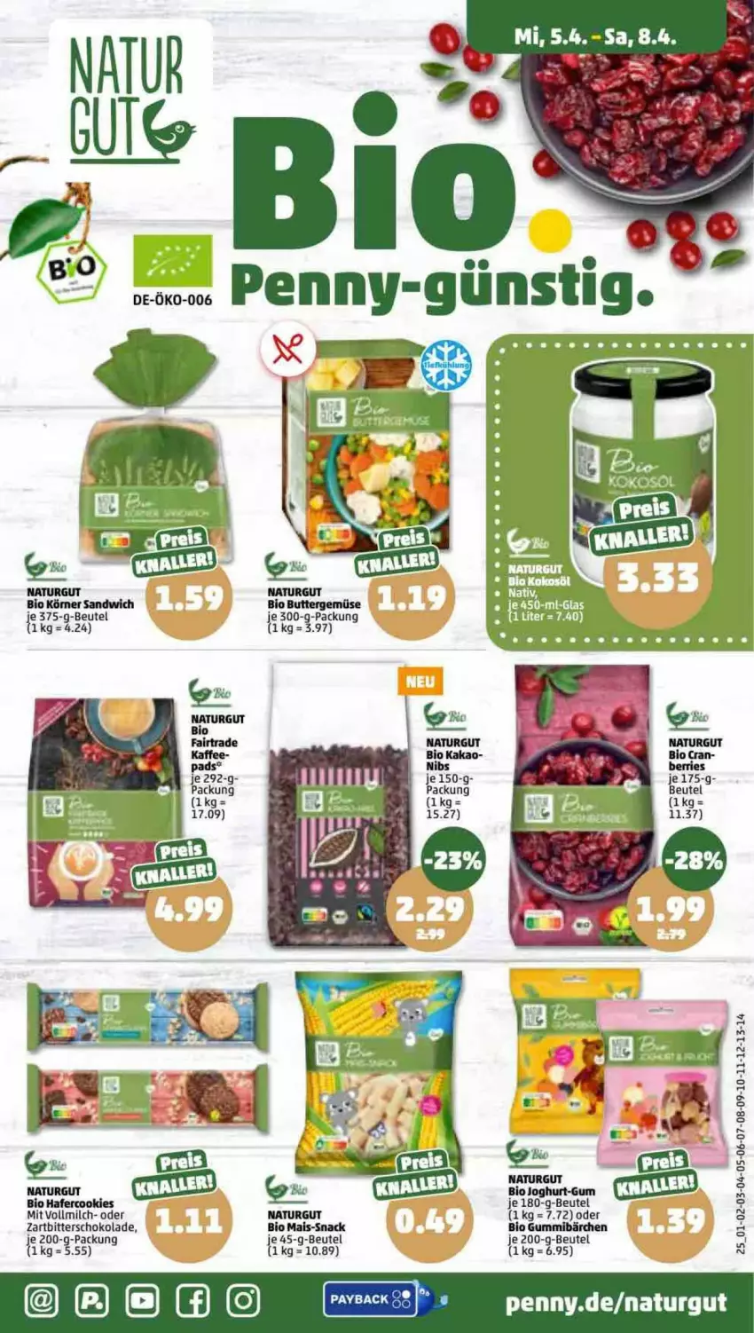 Aktueller Prospekt Penny - Prospekte - von 03.04 bis 08.04.2023 - strona 27 - produkty: beutel, bio, cookie, cookies, hafer, Hafercookies, joghur, joghurt, milch, natur, sandwich, schoko, schokolade, Ti, vollmilch, Yo, Zartbitterschokolade