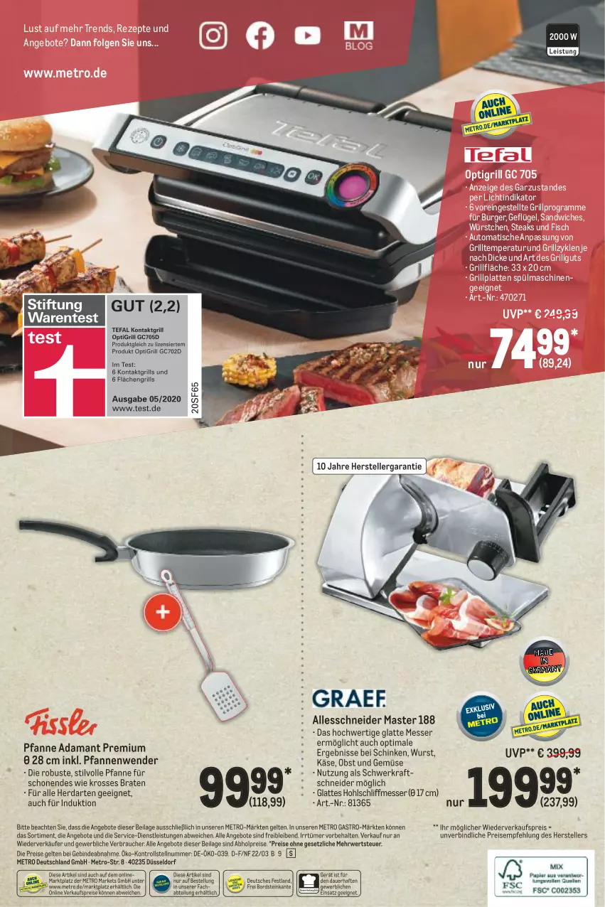 Aktueller Prospekt Metro - Kochen Spezial - von 10.03 bis 23.03.2022 - strona 28 - produkty: abholpreise, Abtei, angebot, angebote, auer, auto, braten, burger, eis, elle, fisch, Geflügel, grill, grillfläche, grillplatte, herdarten, ilag, Käse, kraft, latte, LG, messer, Metro, metro gastro, obst, Obst und Gemüse, pfanne, pfannen, Pfannenwender, Rauch, reis, rezept, rezepte, rwe, sandwich, schinken, spülmaschinen, steak, steaks, teller, Ti, tisch, und gemüse, wurst, würstchen